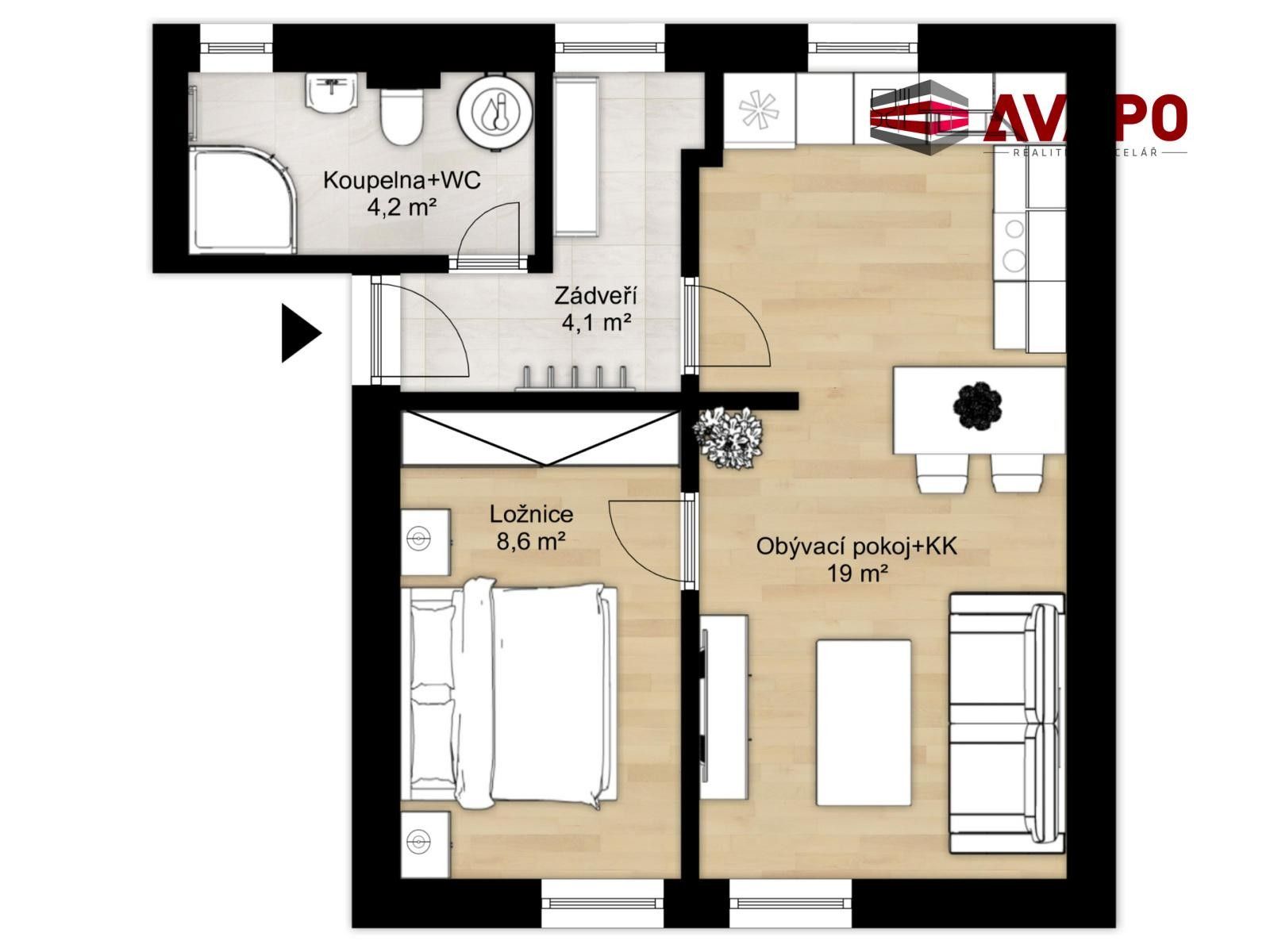Pronájem bytu 1+1 37 m² - foto 5