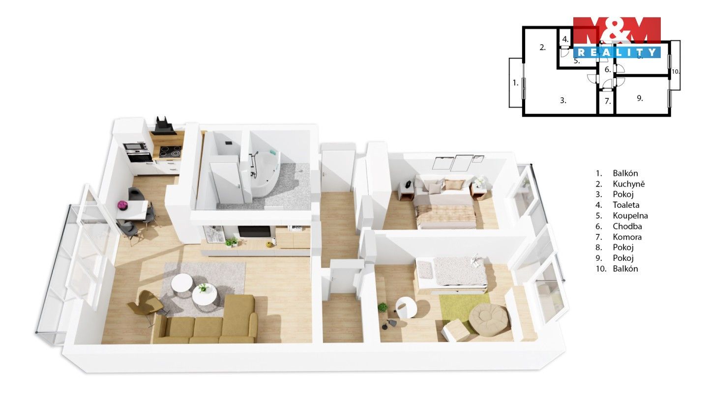 Prodej bytu 3+1 72 m² - foto 16