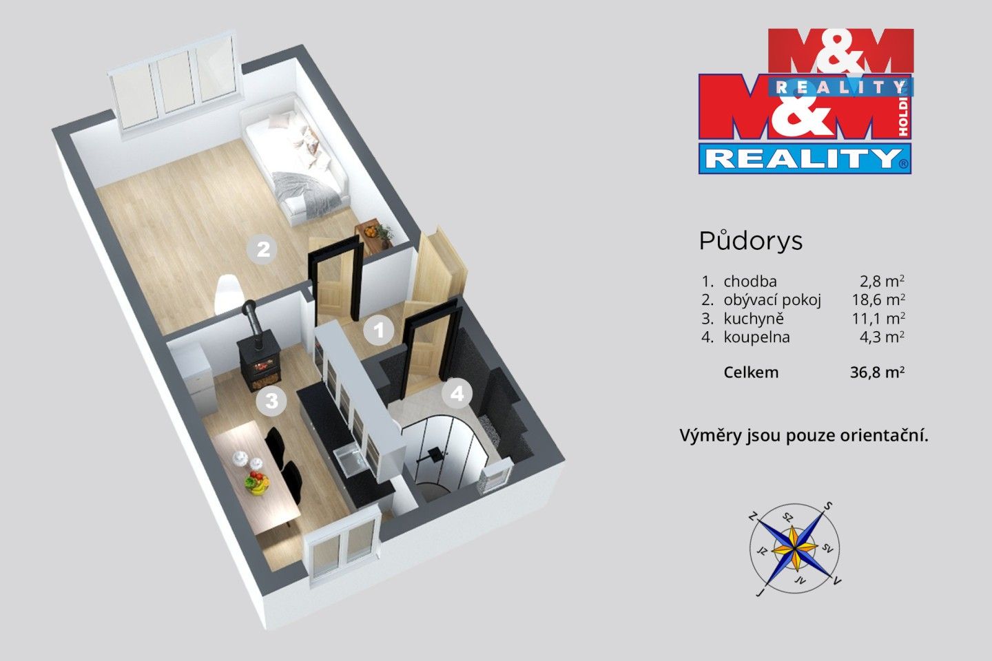 Prodej bytu 1+1 38 m² - foto 10