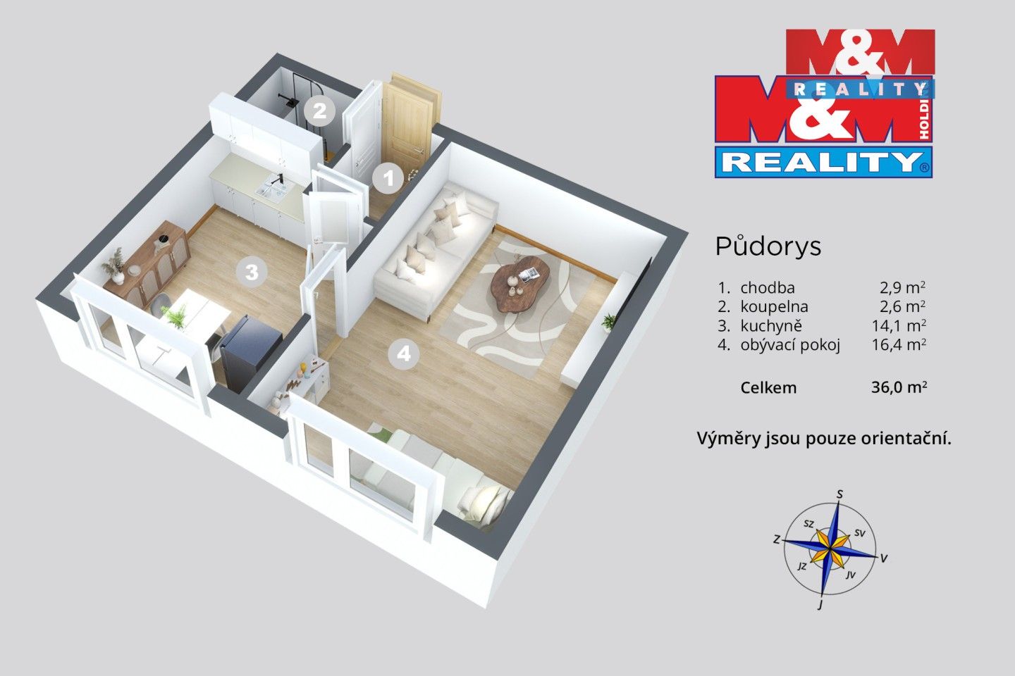 Prodej bytu 1+1 39 m² - foto 12