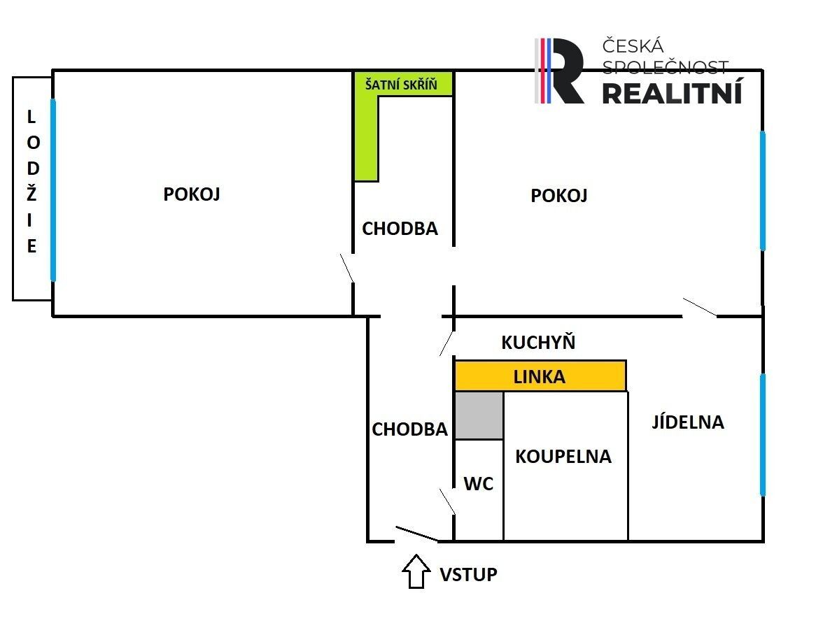 Prodej bytu 2+1 56 m² - foto 6