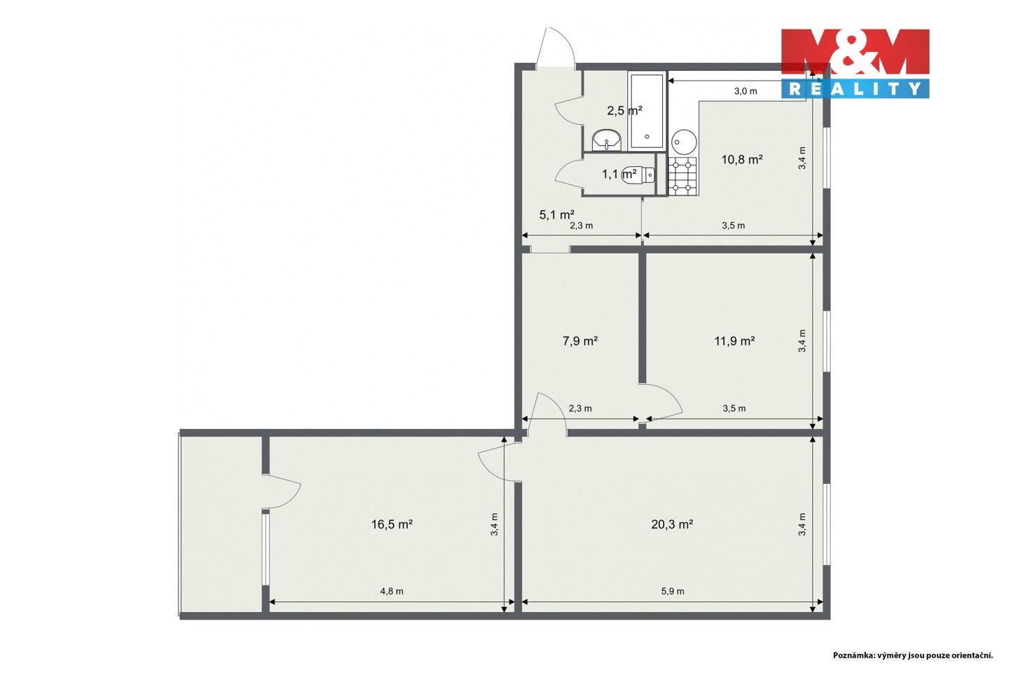Prodej bytu 3+1 76 m² - foto 13