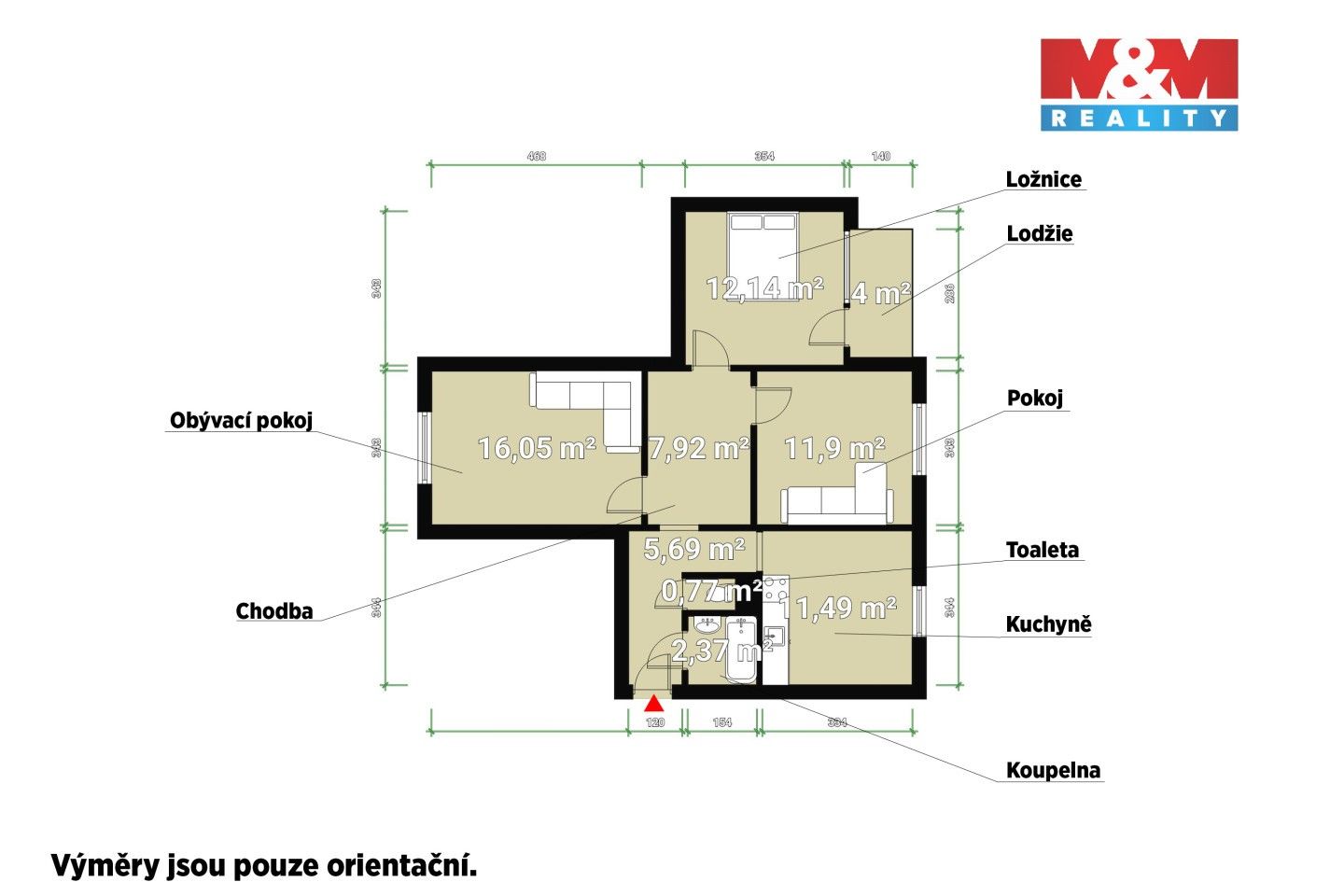 Prodej bytu 3+1 75 m² - foto 6