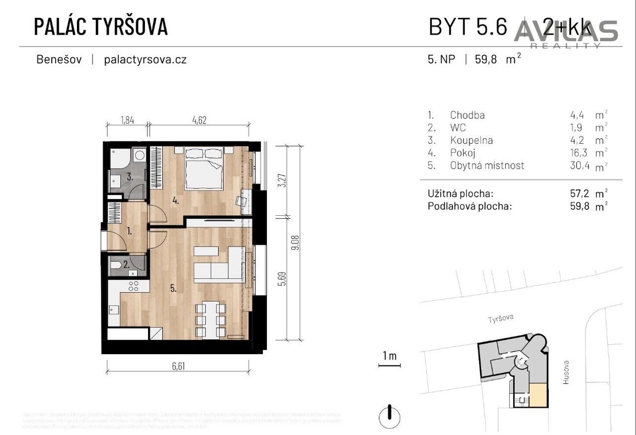 Pronájem bytu 2+kk 57 m² - foto 8