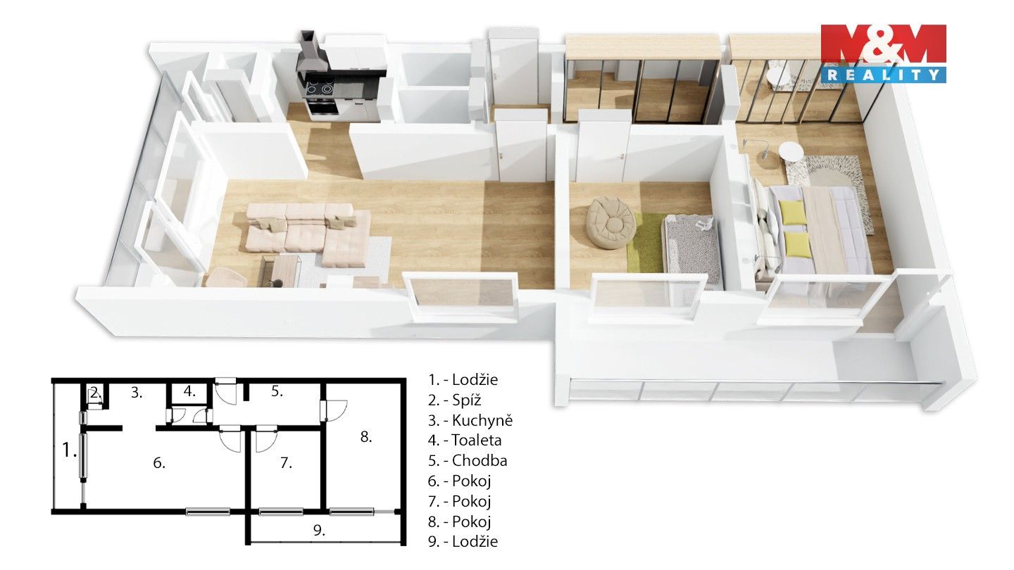 Prodej bytu 3+1 75 m² - foto 14