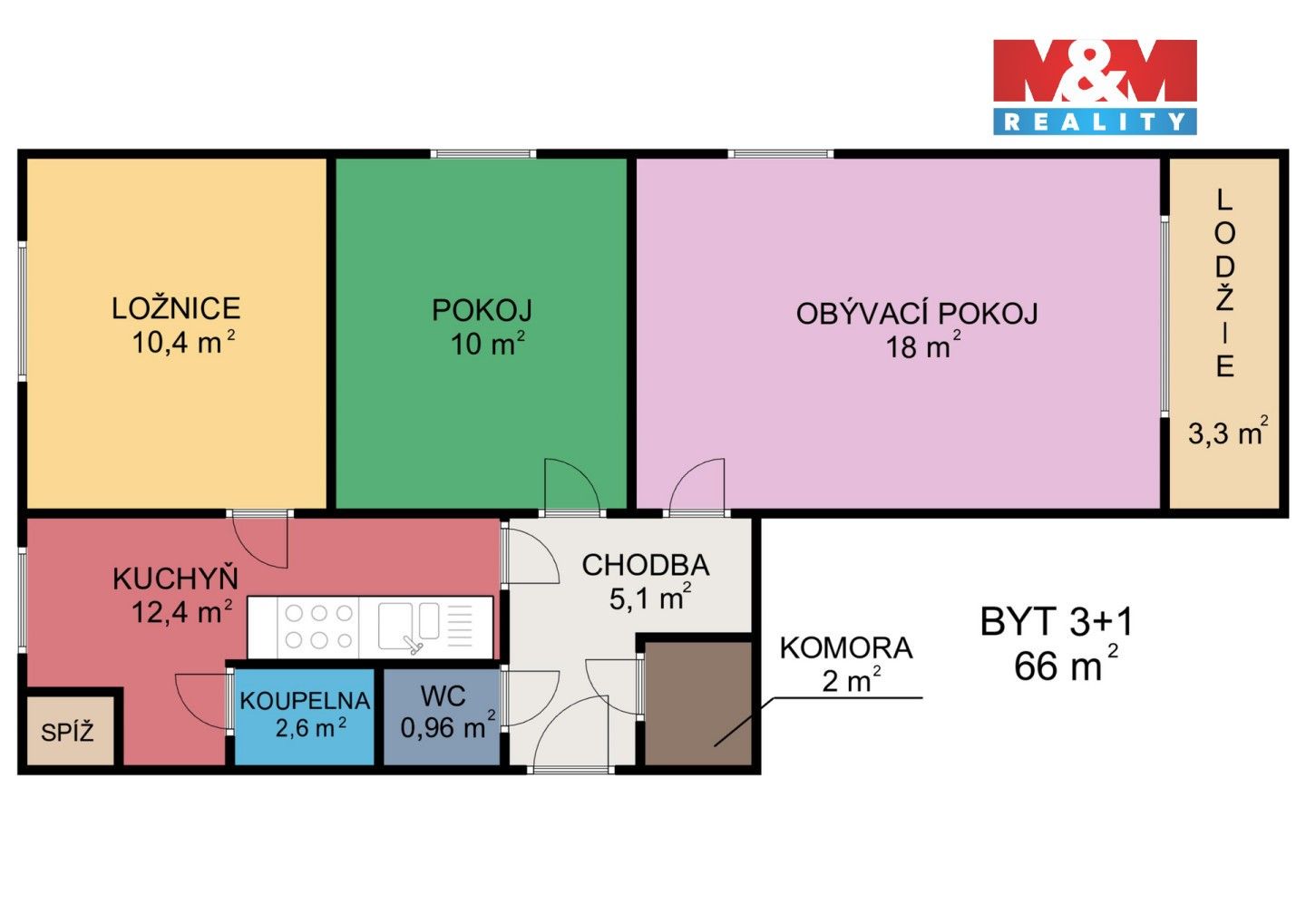 Prodej bytu 3+1 66 m² - foto 4