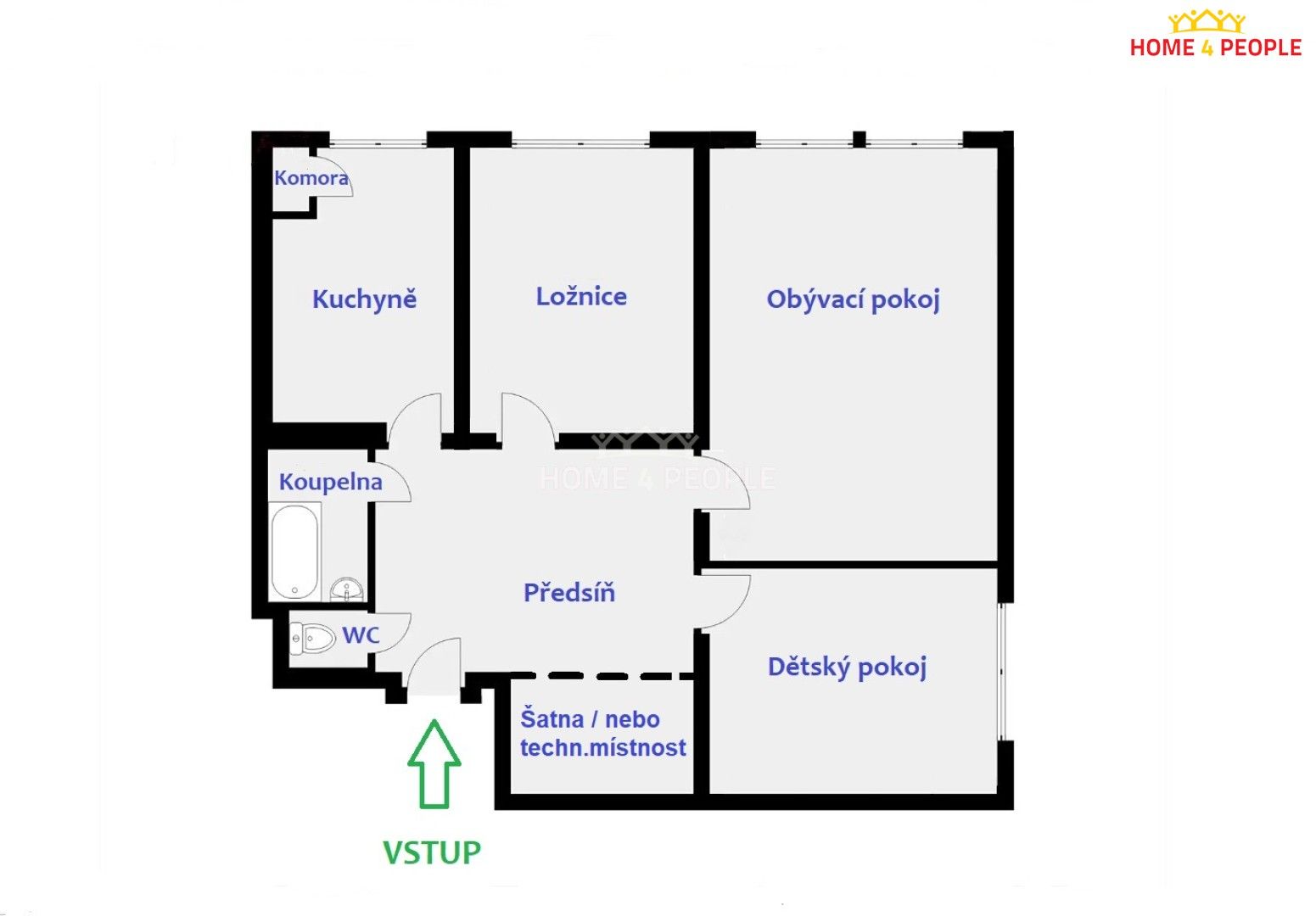 Prodej bytu 3+1 93 m² - foto 2