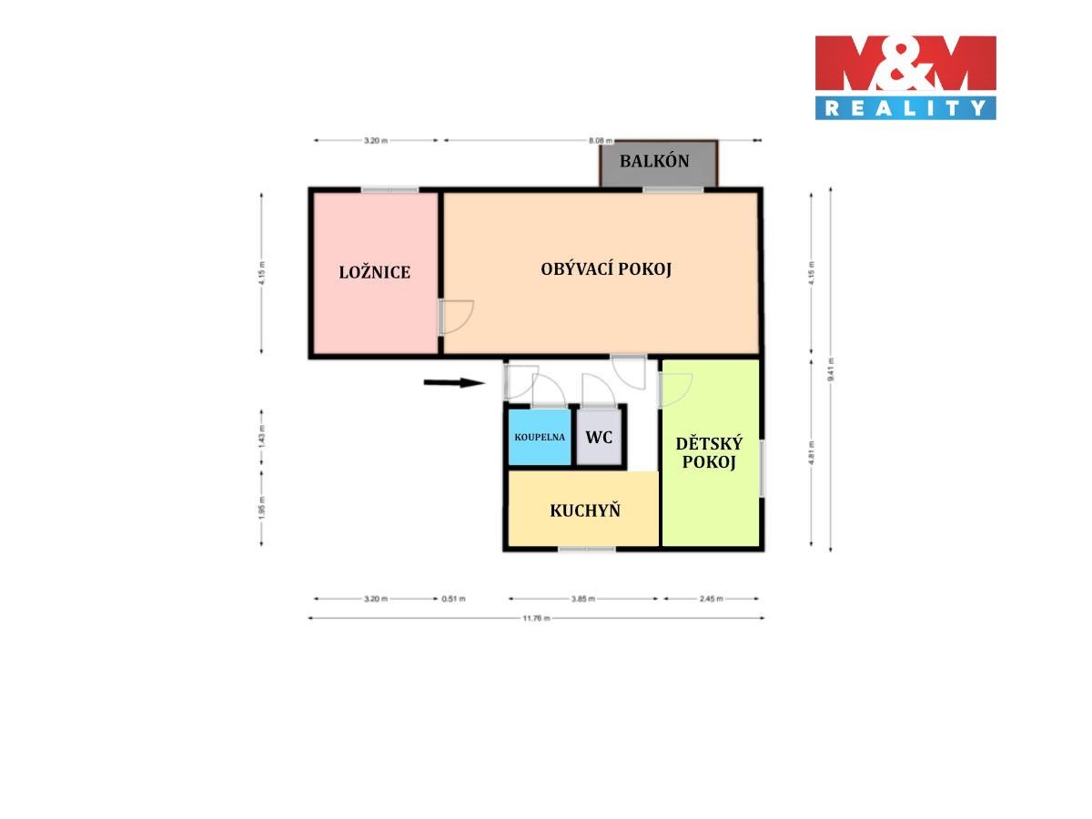 Prodej bytu 3+1 65 m² - foto 6