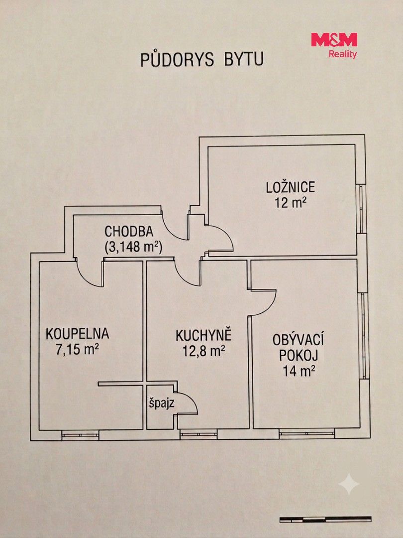 Prodej bytu 2+1 48 m² - foto 2