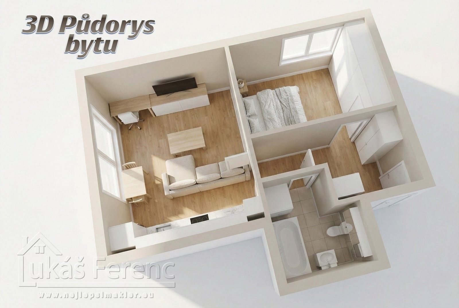Pronájem bytu 2+kk 52 m² - foto 23