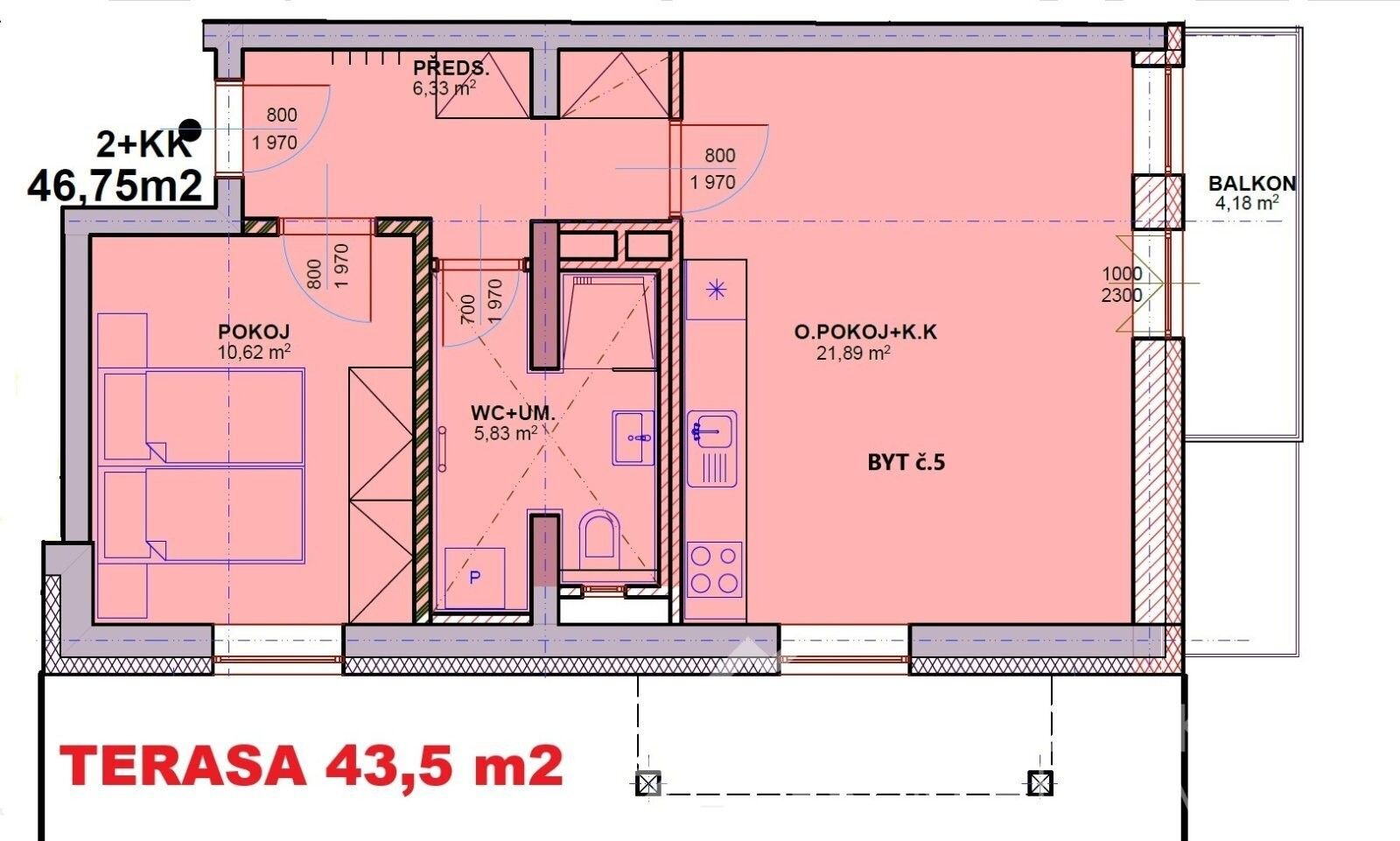 Prodej bytu 2+kk 47 m² - foto 17