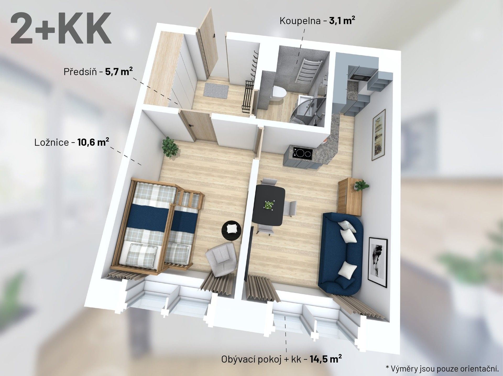 Prodej bytu 2+kk 35 m² - foto 4