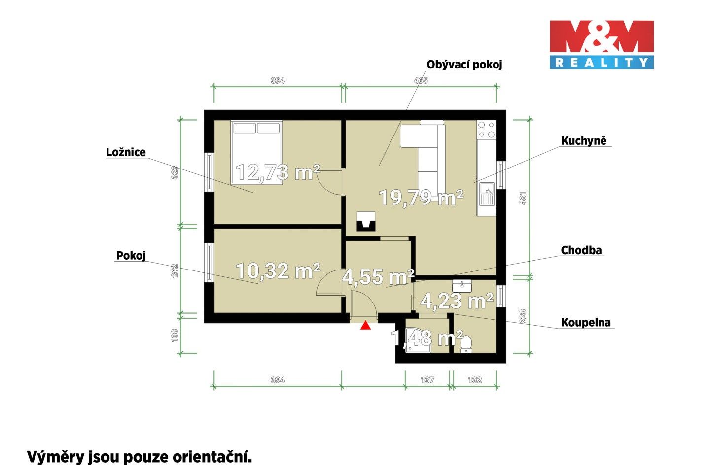 Prodej bytu 3+kk 53 m² - foto 6