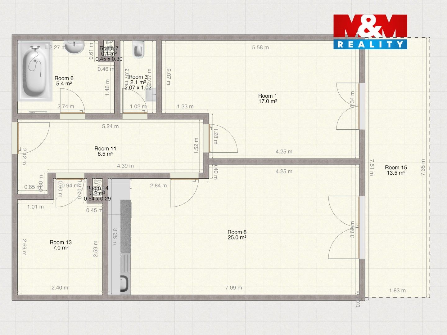 Pronájem bytu 2+kk 66 m² - foto 19