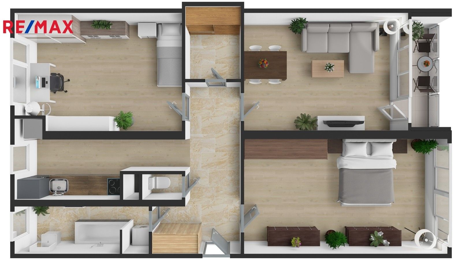 Pronájem bytu 3+1 80 m² - foto 23