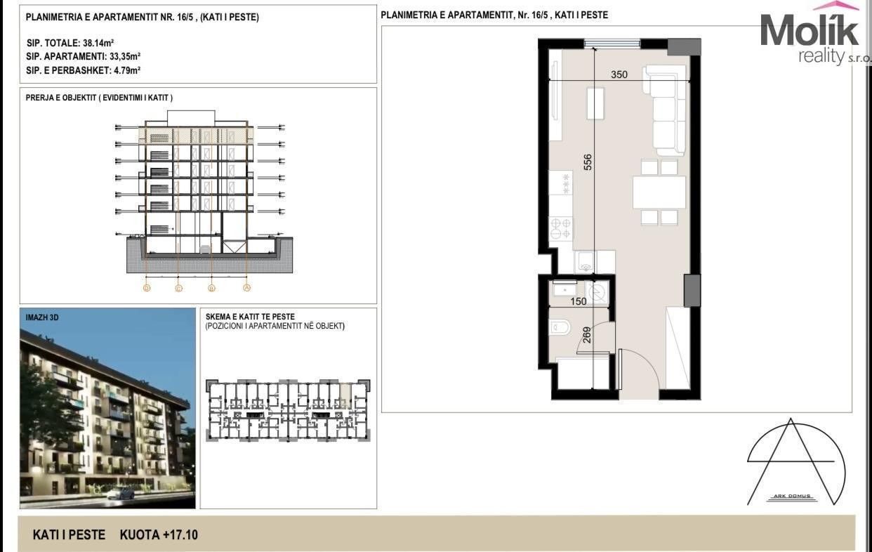 Prodej bytu 1+kk 33 m² - foto 7