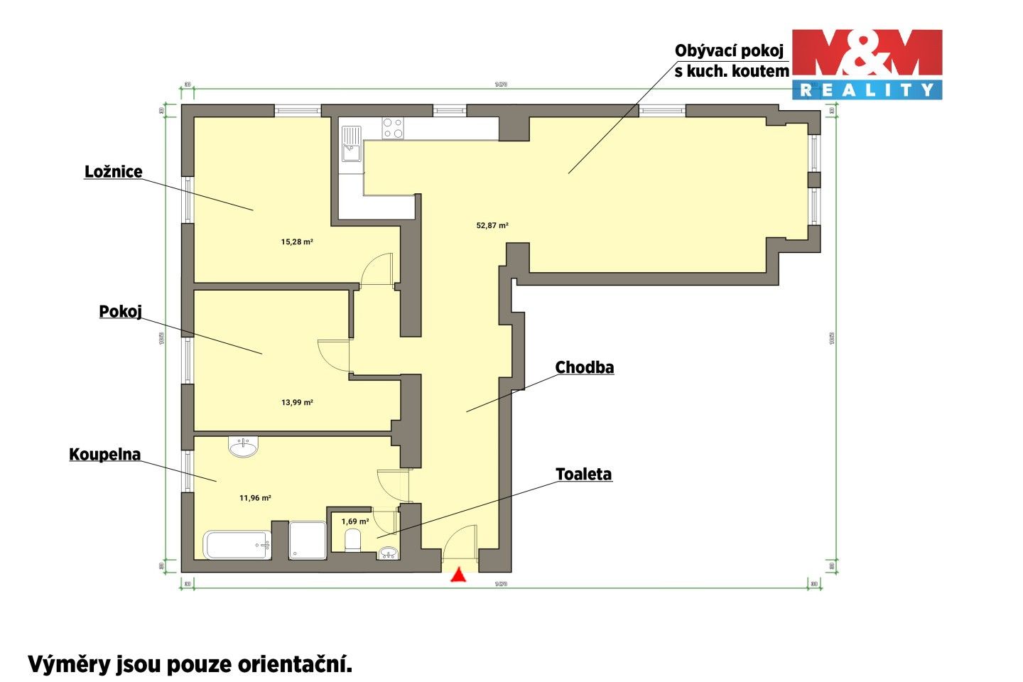 Pronájem bytu 3+kk 96 m² - foto 7