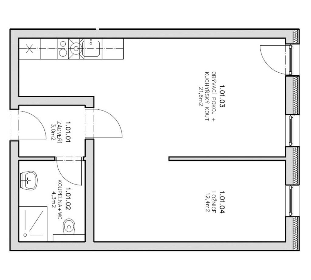 Prodej bytu 2+kk 42 m² - foto 12