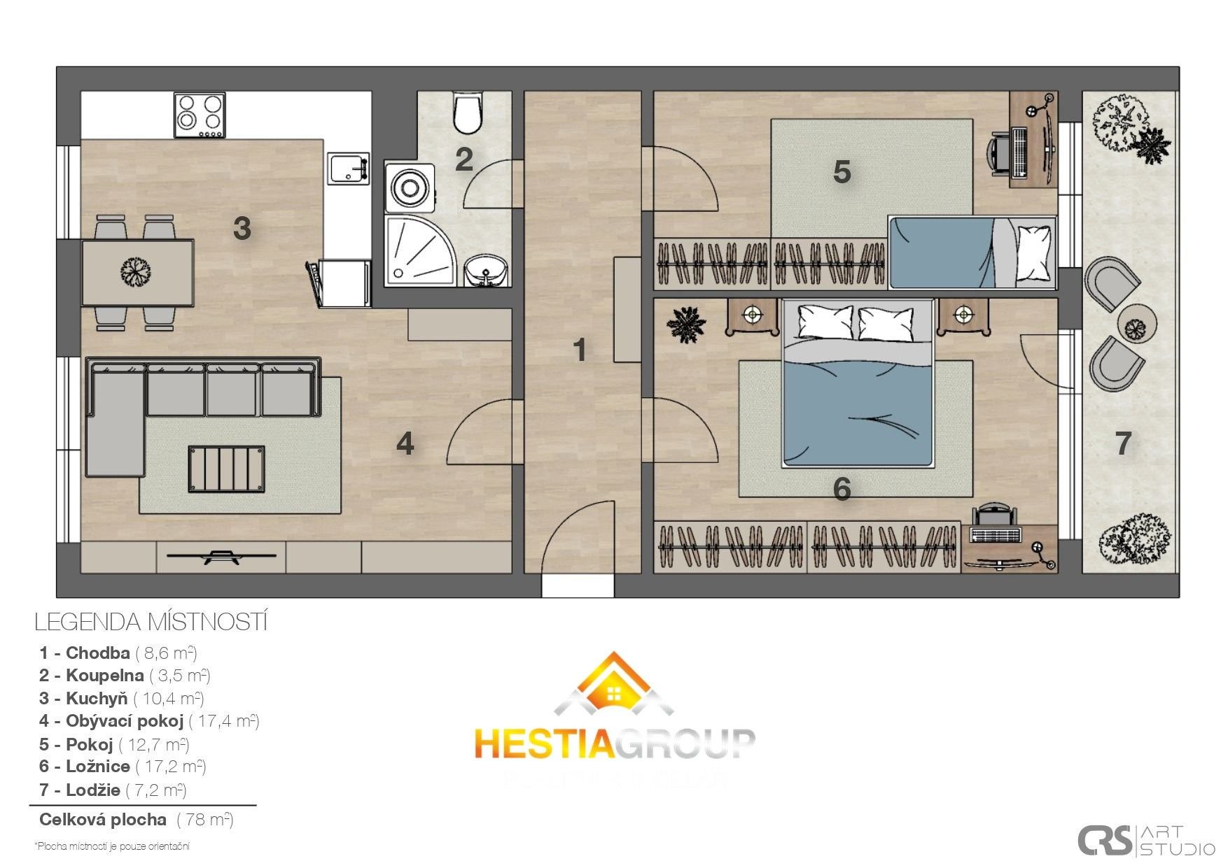 Prodej bytu 3+1 78 m² - foto 14