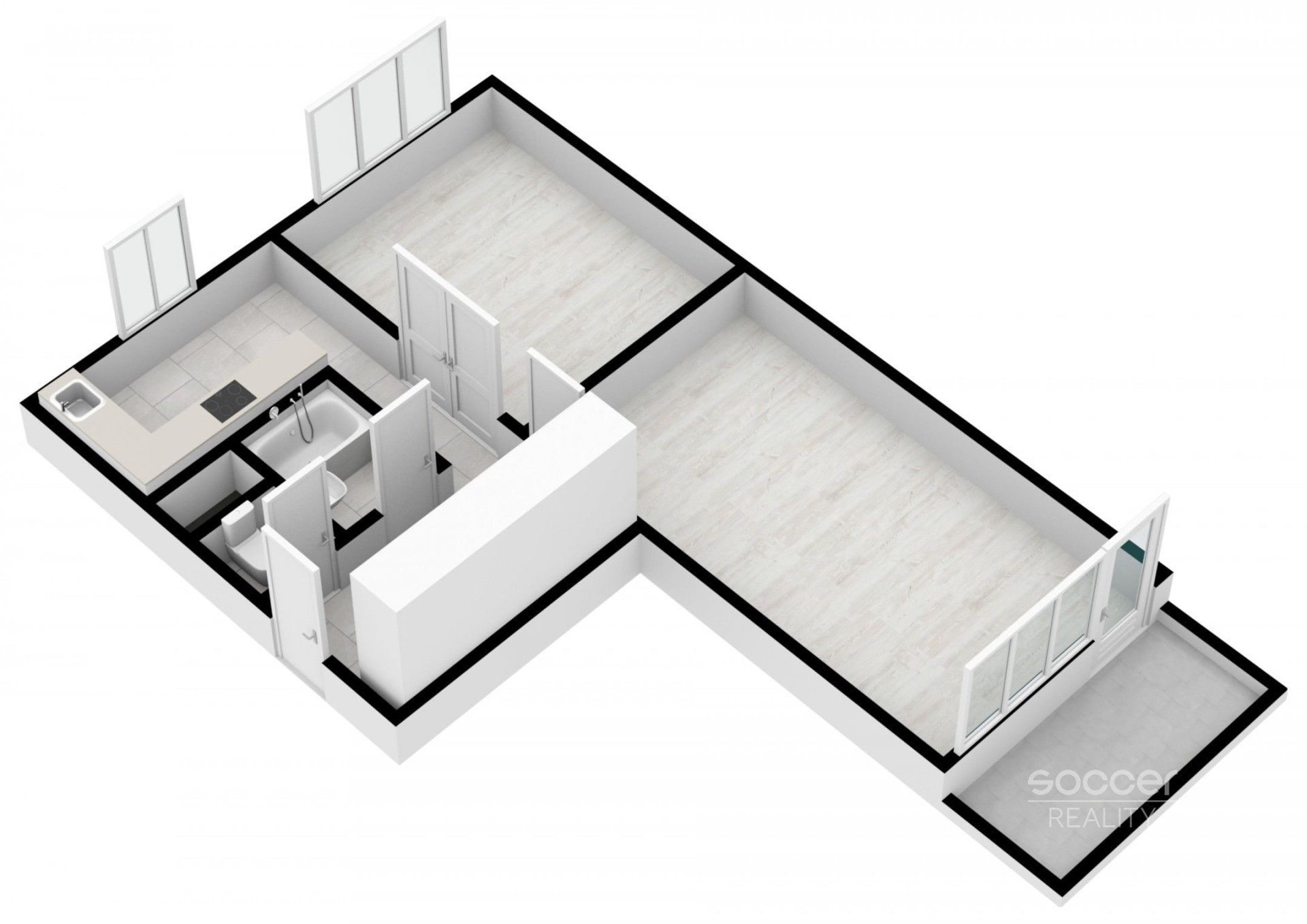 Pronájem bytu 2+1 52 m² - foto 8