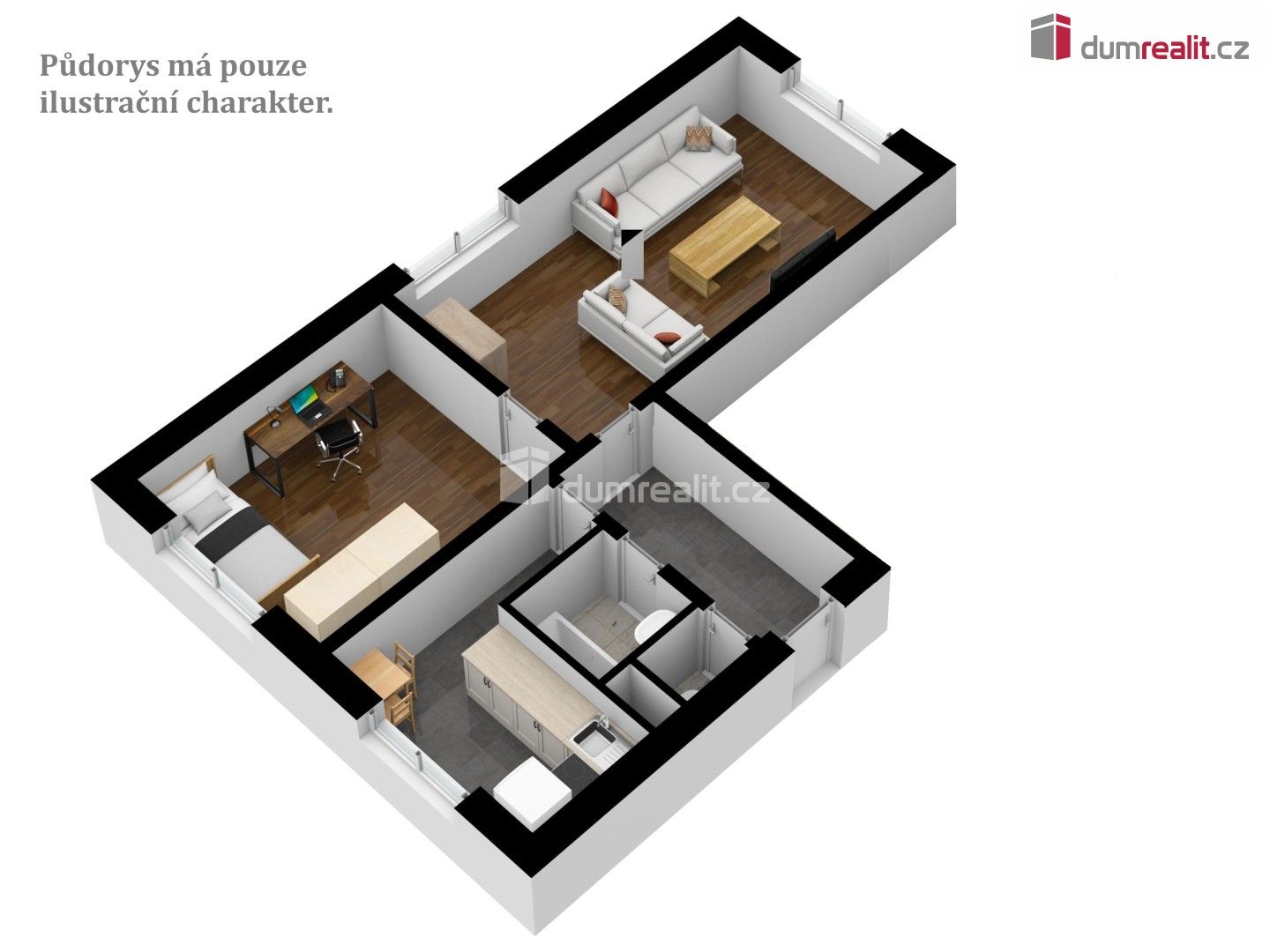 Prodej bytu 2+1 52 m² - foto 4