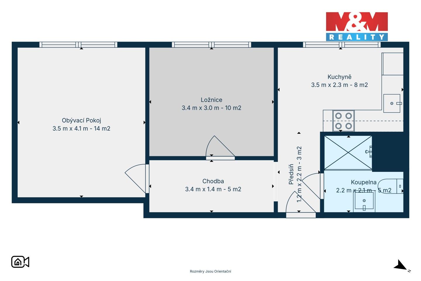 Prodej bytu 2+1 44 m² - foto 5