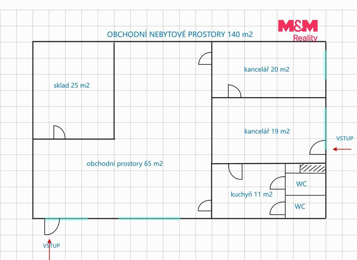 Pronájem komerčního prostoru 140 m² - foto 2