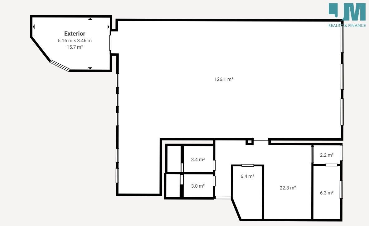 Pronájem komerčního prostoru 188 m² - foto 13