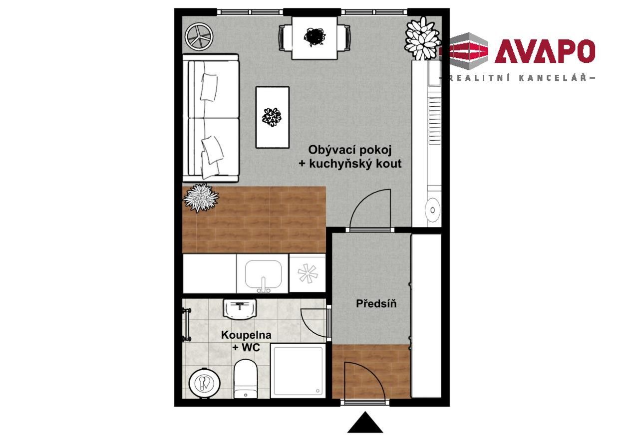 Pronájem bytu 1+kk 25 m² - foto 9