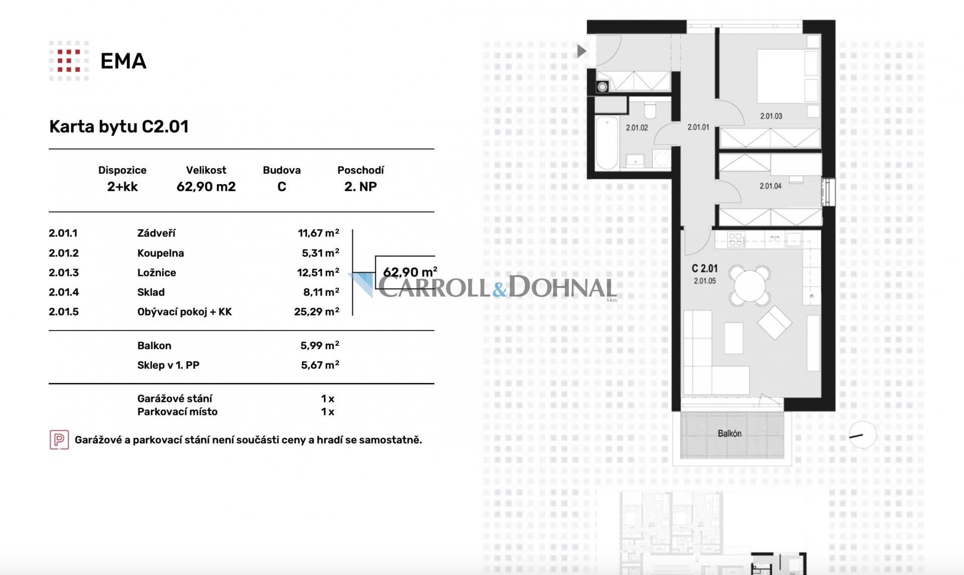 Prodej bytu 2+kk 53 m² - foto 5