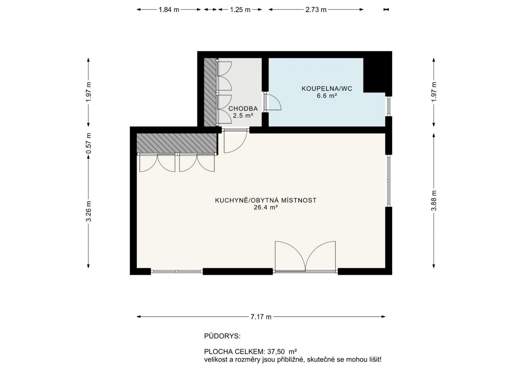 Prodej bytu 1+kk 38 m² - foto 6