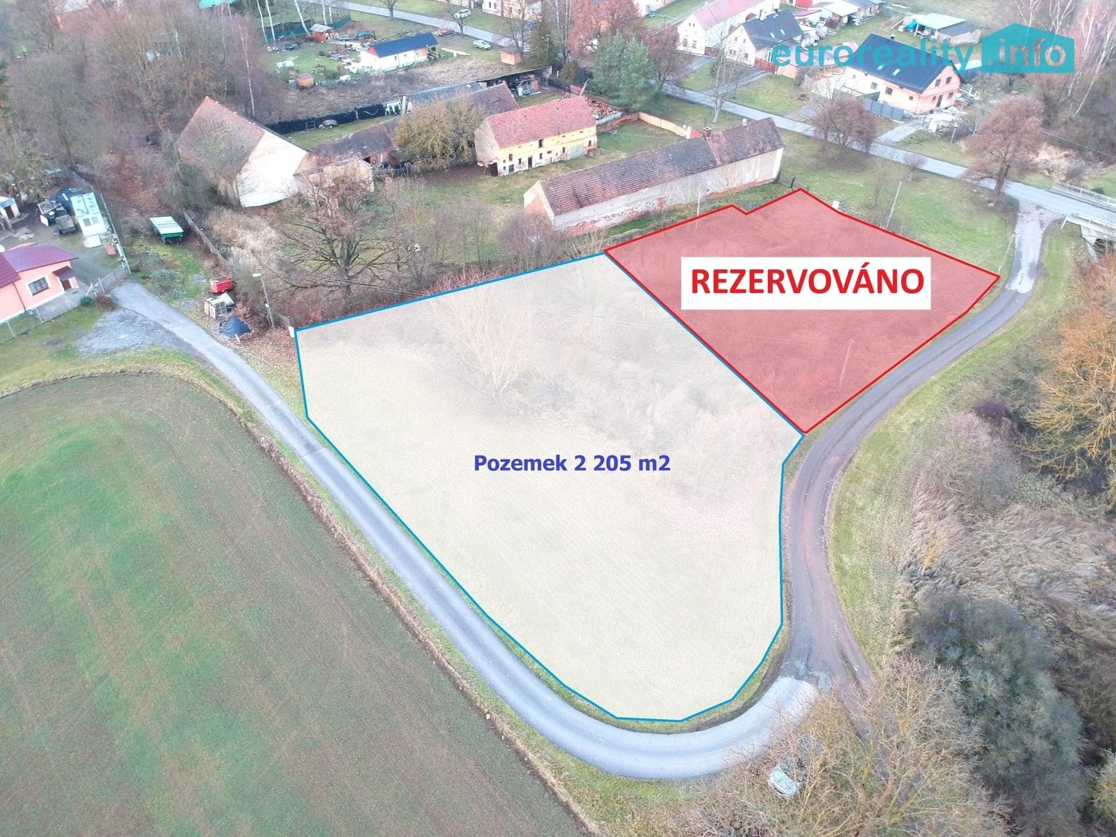 Prodej pozemku 2205 m² - foto 1