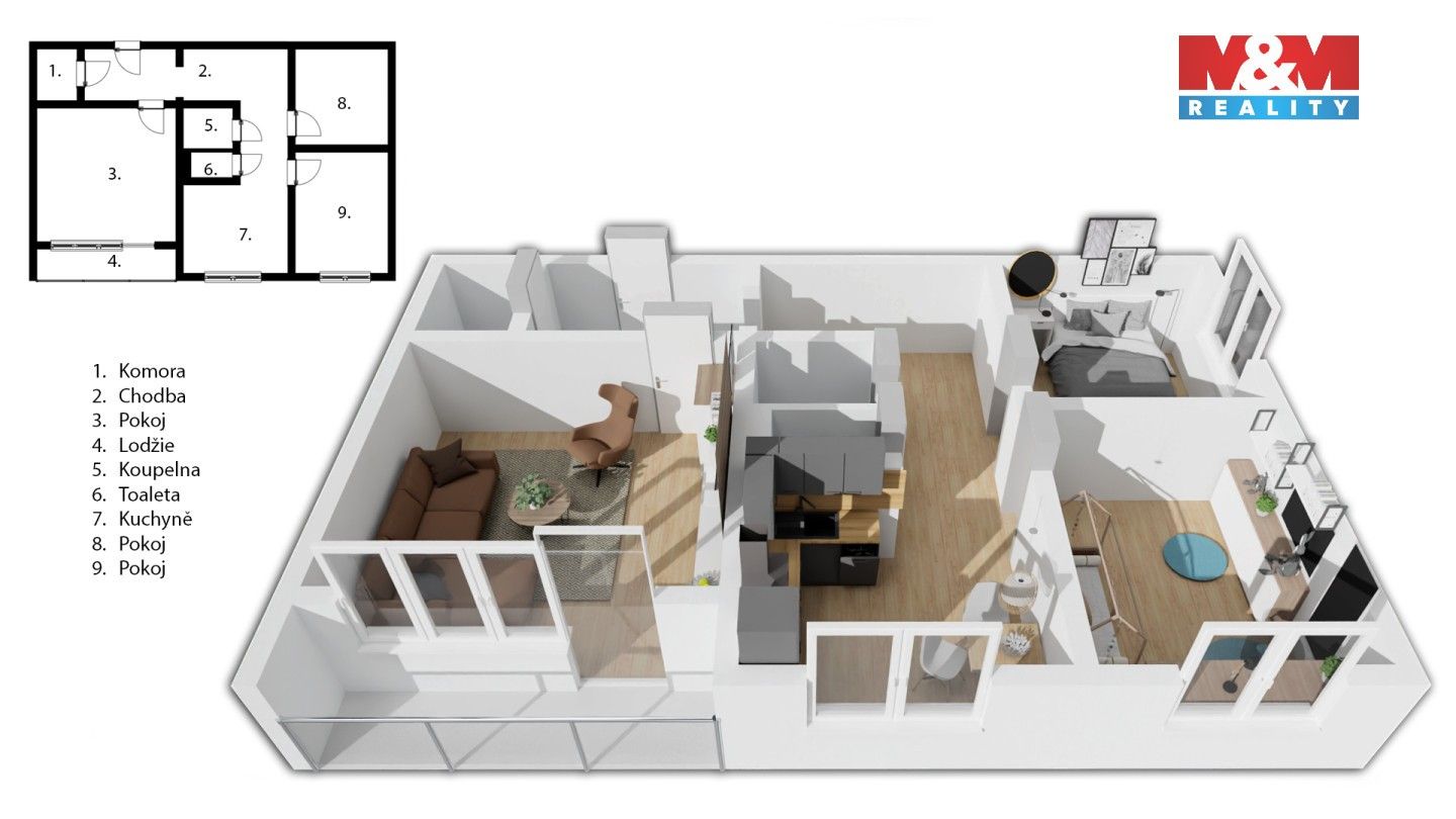 Prodej bytu 3+1 63 m² - foto 4