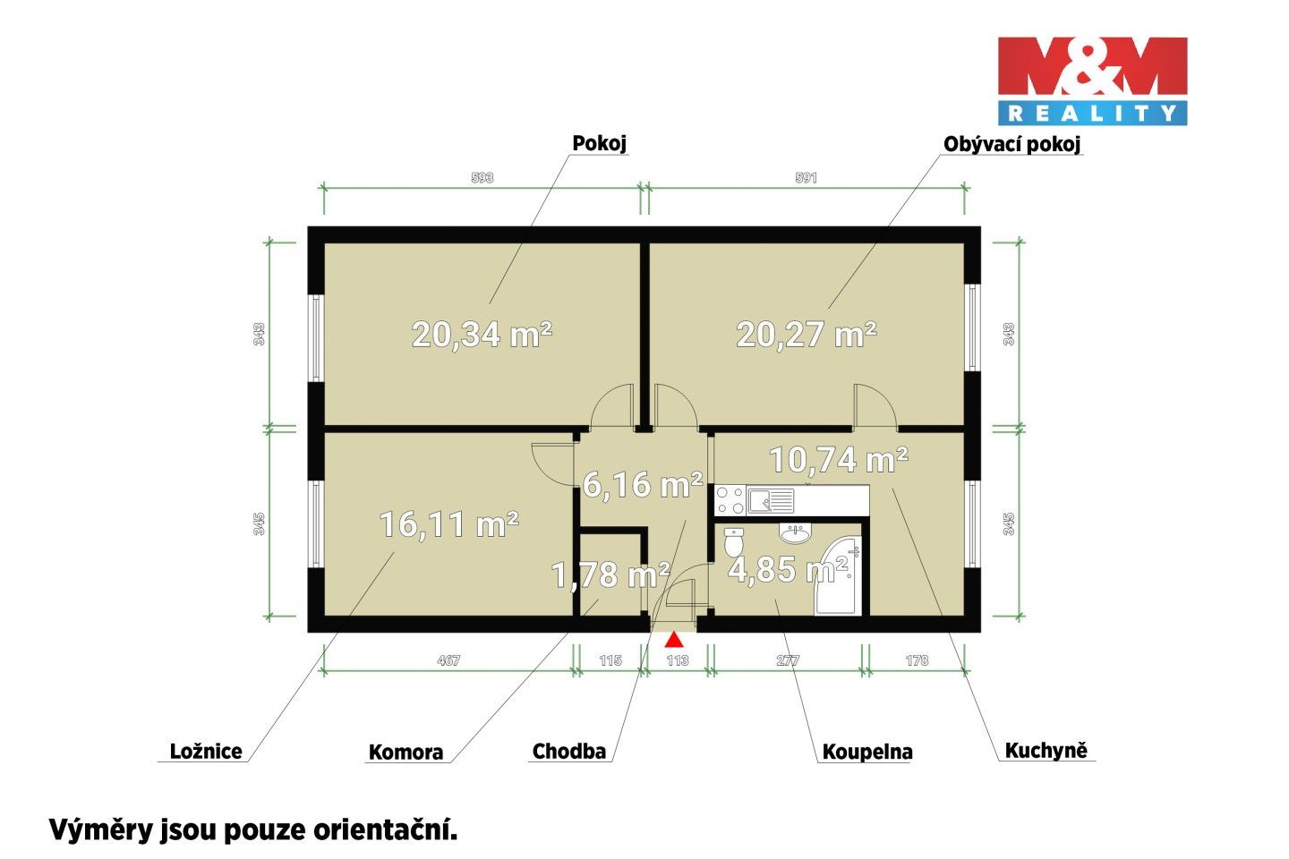Prodej bytu 3+1 77 m² - foto 5
