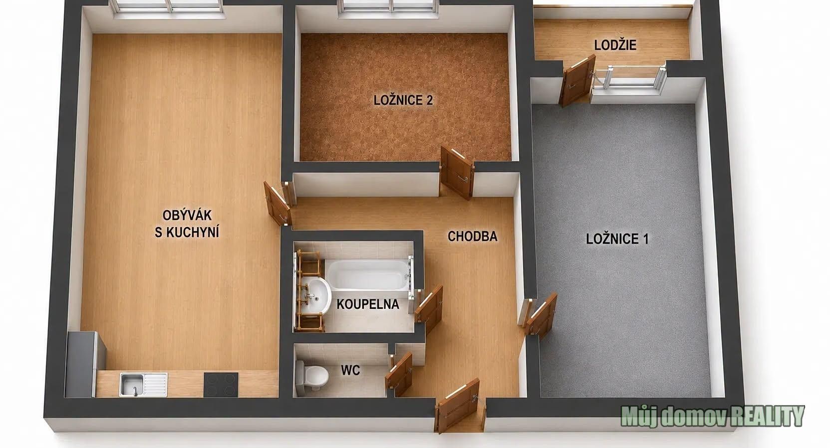 Pronájem bytu 3+kk 65 m² - foto 6
