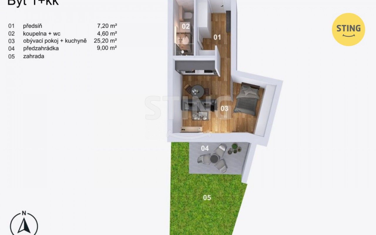 Prodej bytu 1+kk 37 m² - foto 4