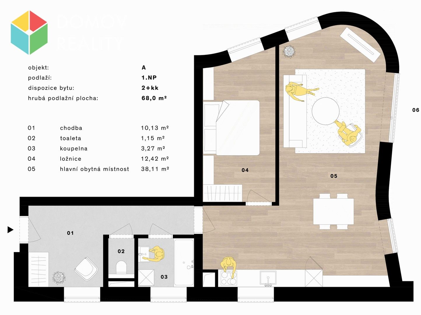 Pronájem bytu 2+kk 68 m² - foto 4