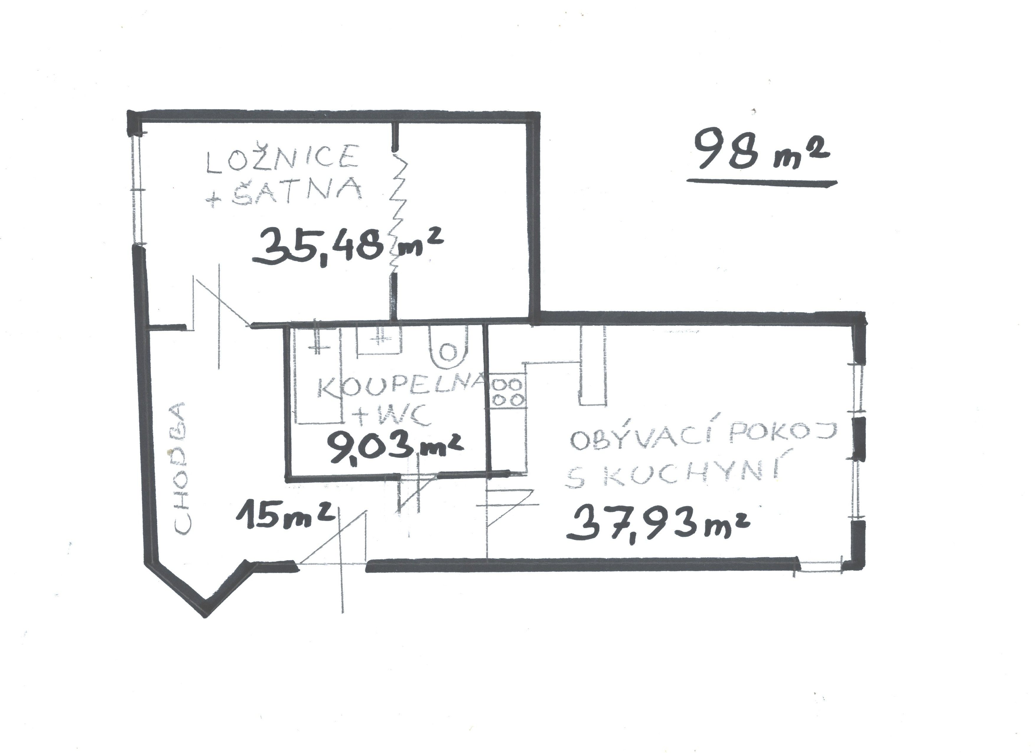 Prodej bytu 2+kk 98 m² - foto 14