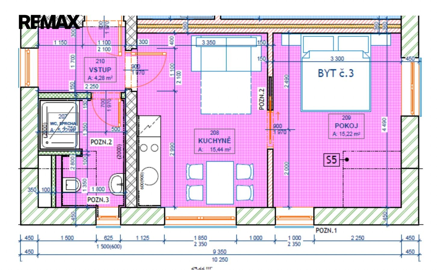 Pronájem bytu 2+kk 40 m² - foto 12