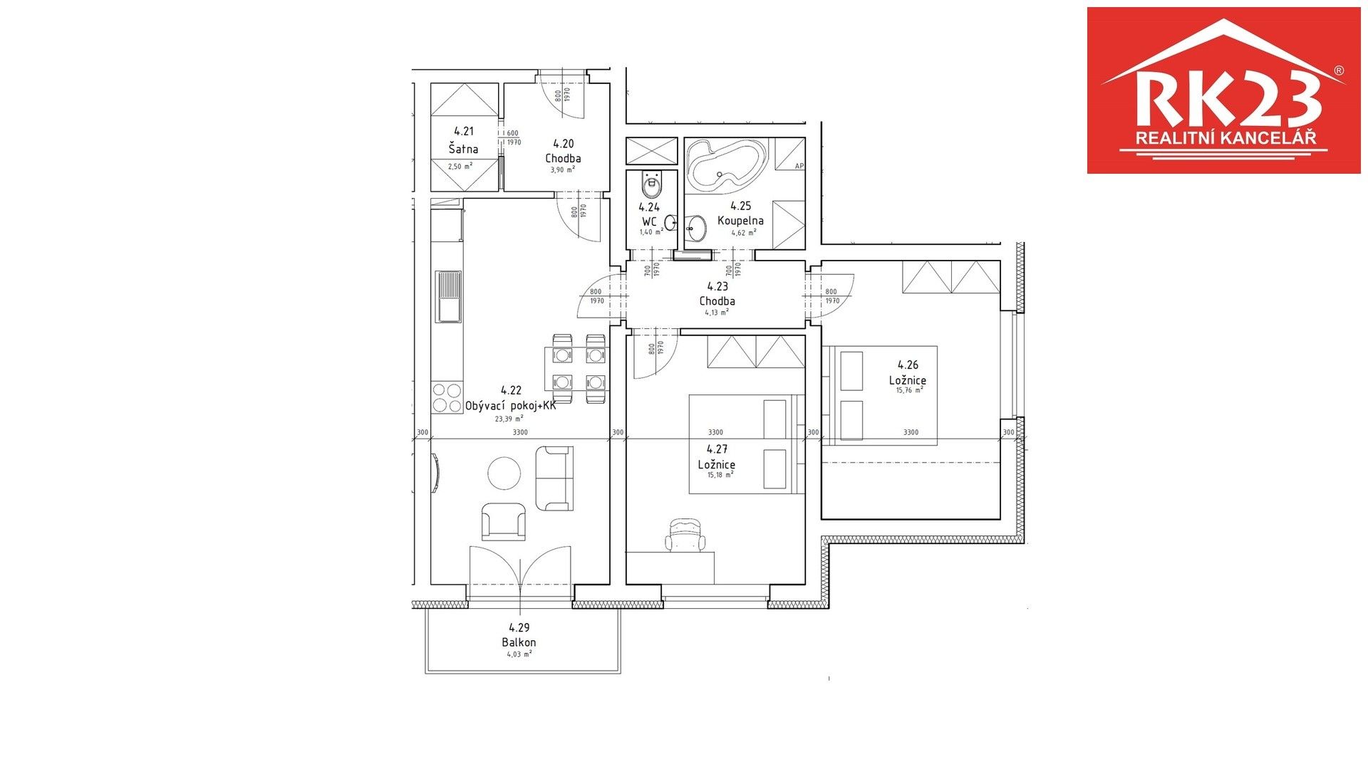 Prodej bytu 3+kk 77 m² - foto 17