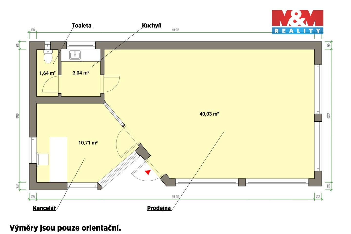Pronájem komerčního prostoru 55 m² - foto 5