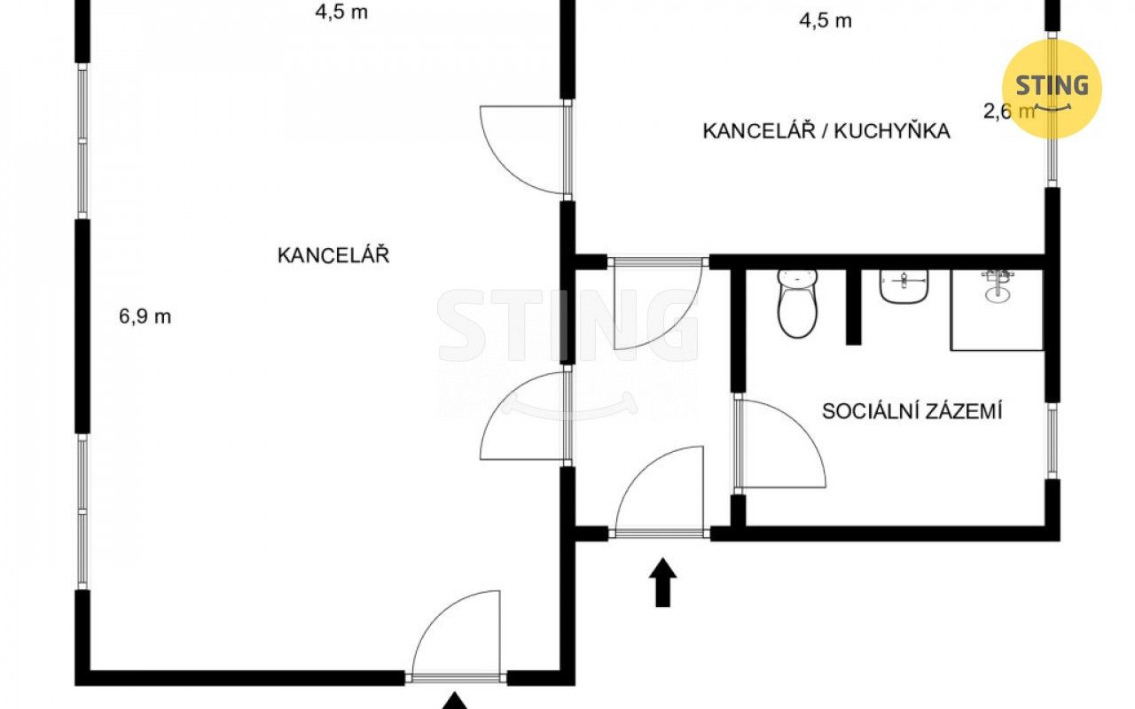 Pronájem komerčního prostoru 54 m² - foto 6