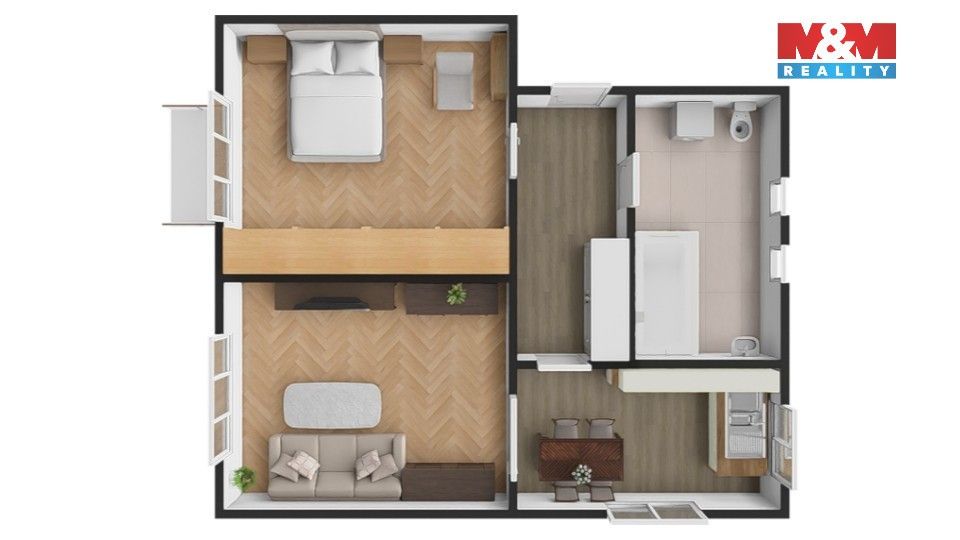 Pronájem bytu 2+1 51 m² - foto 19