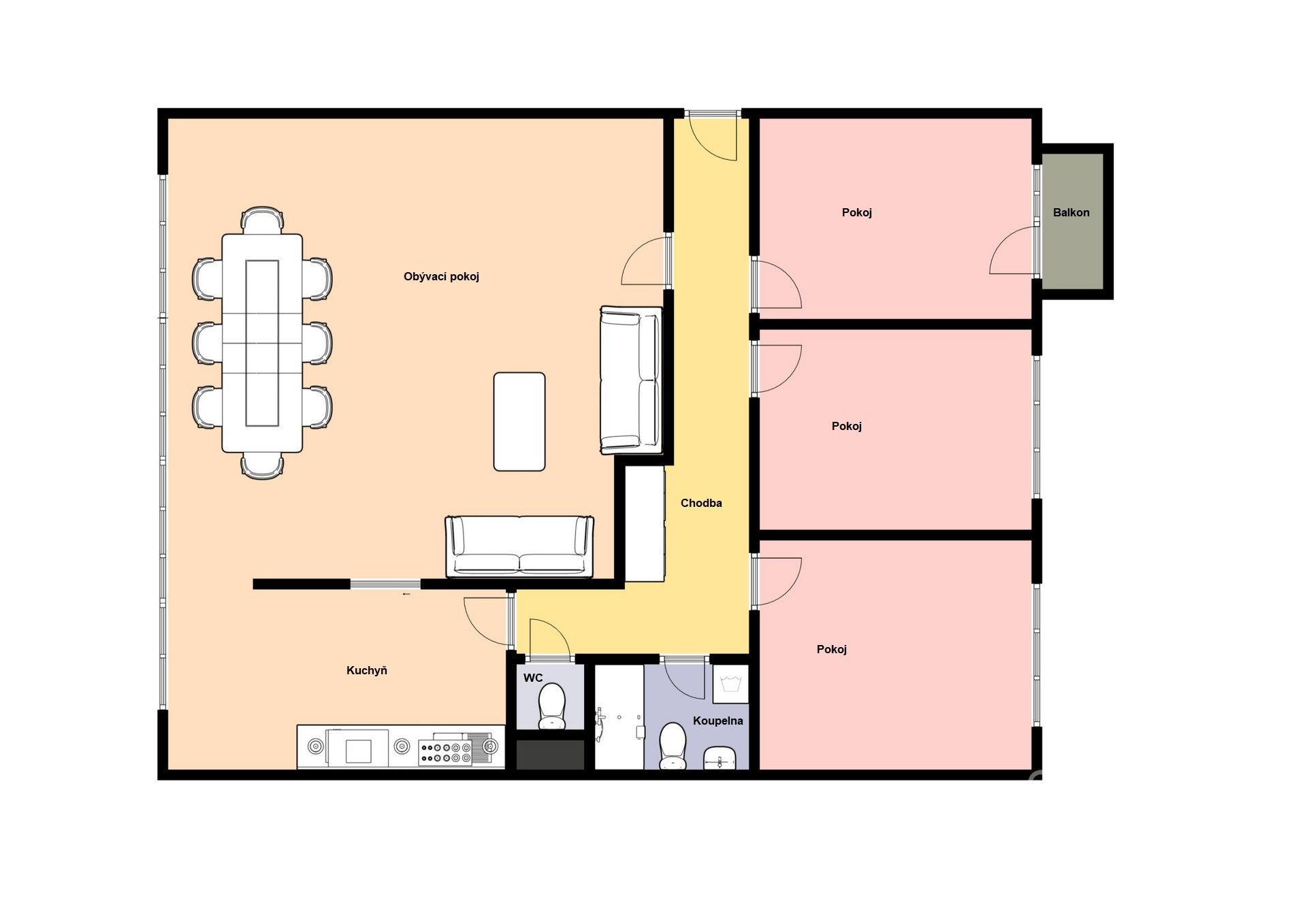 Pronájem bytu 4+kk 107 m² - foto 2
