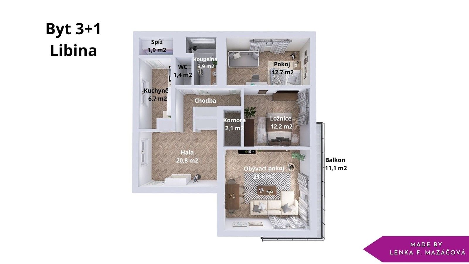 Prodej bytu 3+1 83 m² - foto 6