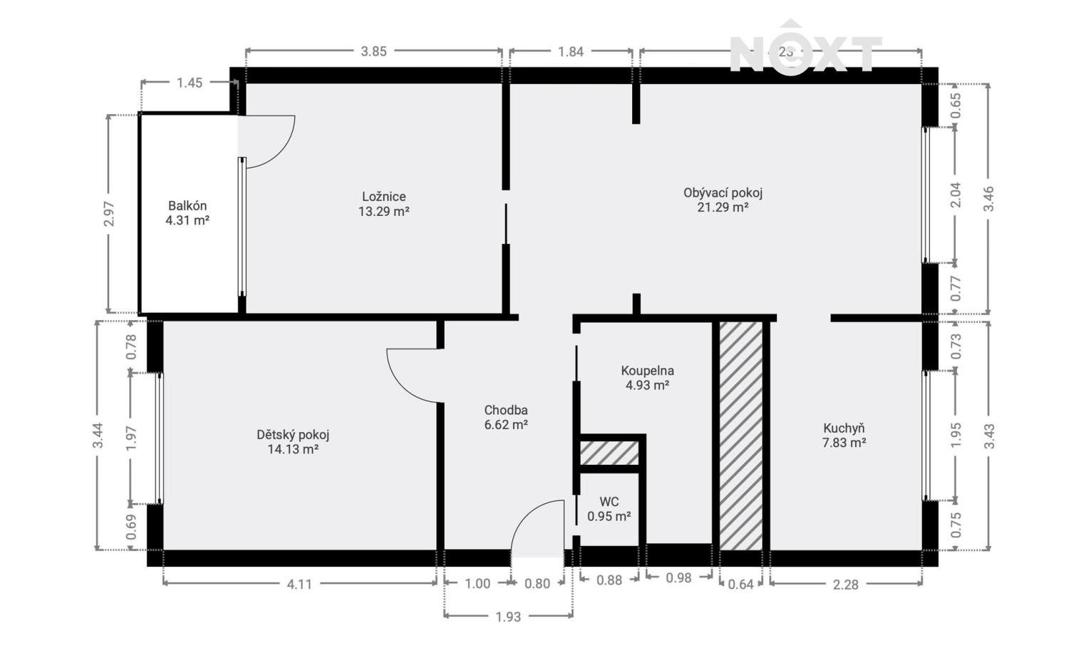 Prodej bytu 3+1 70 m² - foto 17