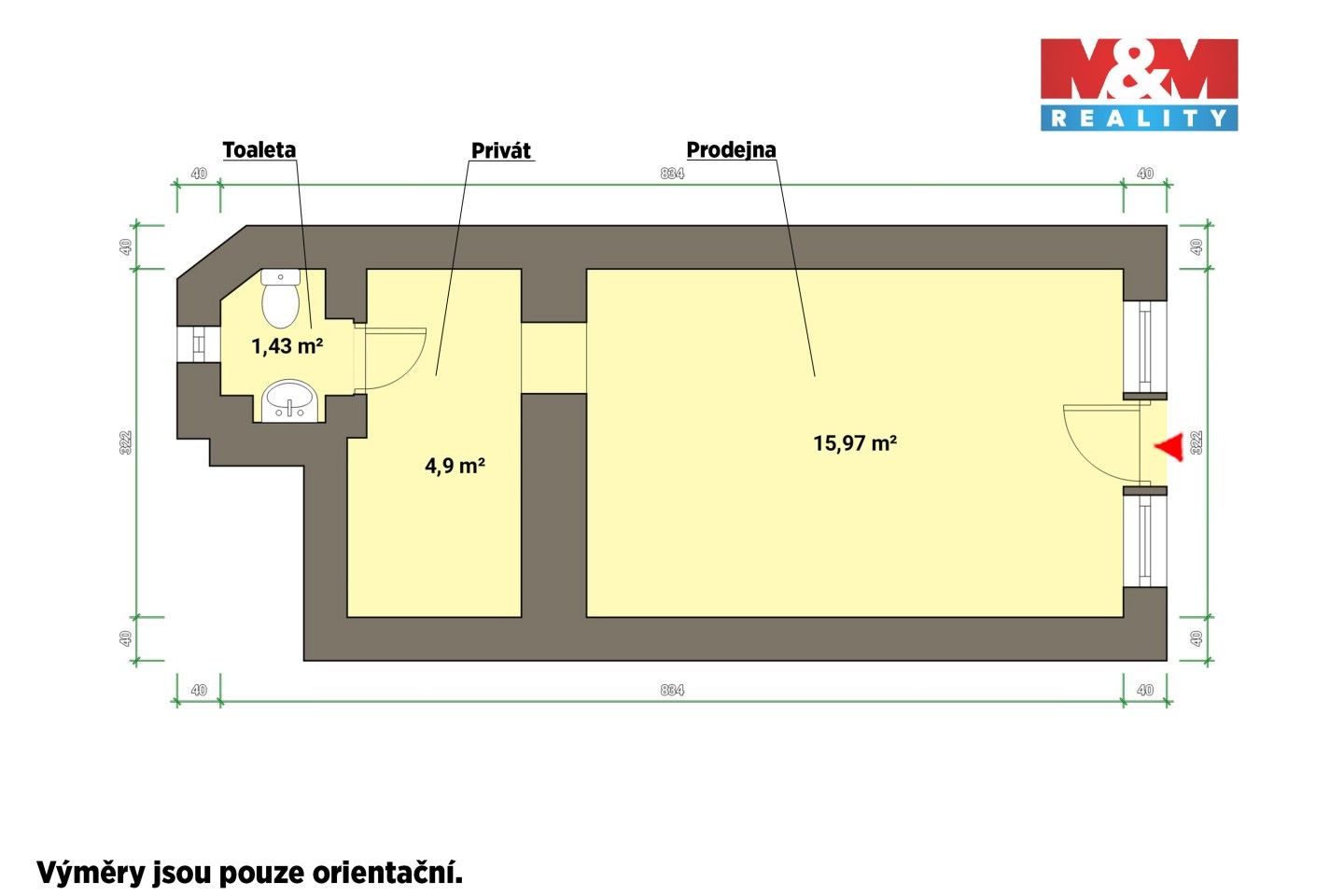 Pronájem komerčního prostoru 22 m² - foto 5