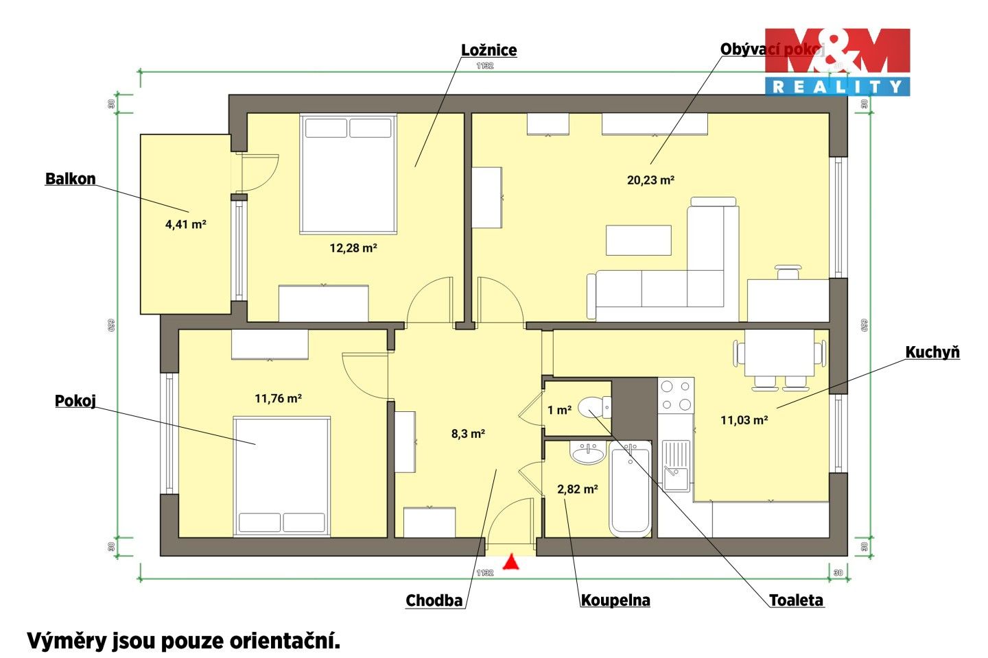 Prodej bytu 3+1 67 m² - foto 6