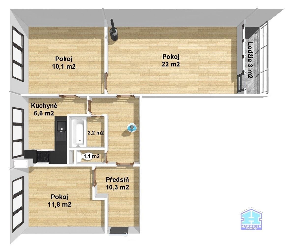 Prodej bytu 3+1 64 m² - foto 4