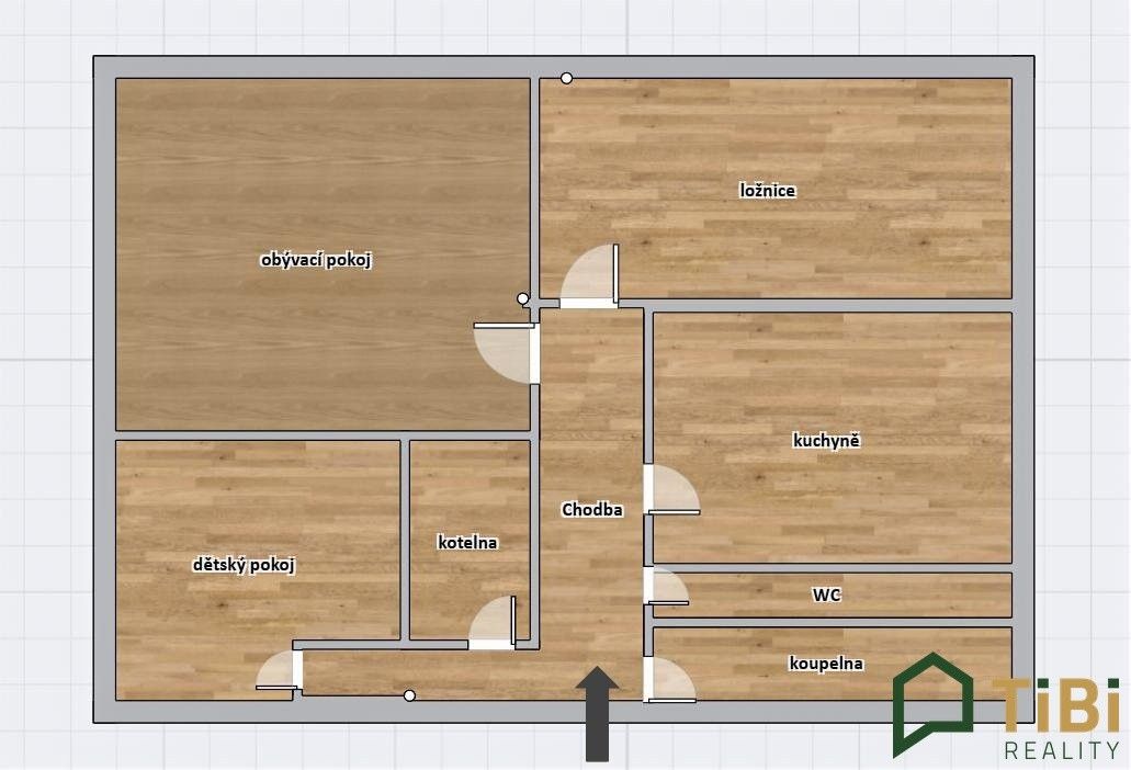 Prodej bytu 3+1 71 m² - foto 2